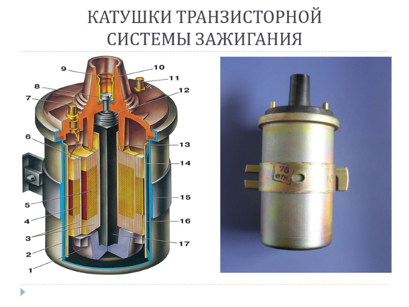 КАТУШКИ ТРАНЗИСТОРНОЙ  СИСТЕМЫ ЗАЖИГАНИЯ